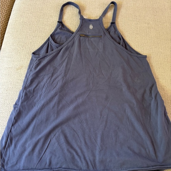 Free People Hot Shot Mini Dress Blue Indigo SMALL - Picture 5 of 5